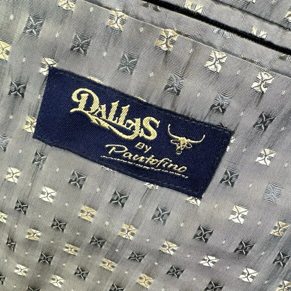 Vintage Dallas Pantofino Blazer Jacket Mens Size 42R Western Sport Coat Gray - Picture 7 of 10